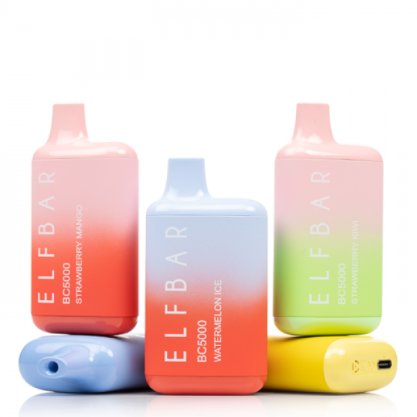 ELF-BAR-BC5000-DISPOSABLE-Vape-1 5000 PUFFS ELFBAR BC 5000 VEP - Image 1